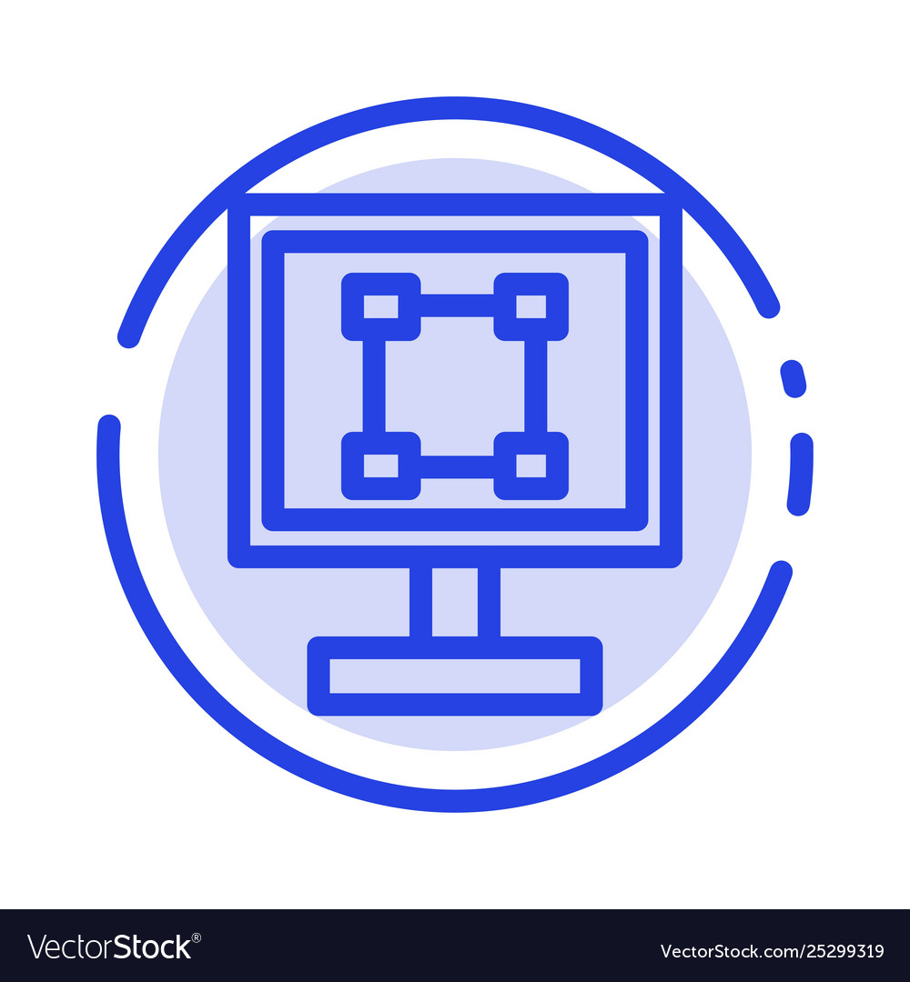 Crop graphics design program application blue vector image Crop graphics design program application blue