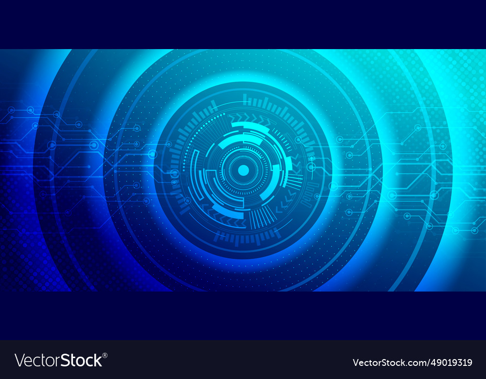 Digitale Technologie Banner blau grün Hintergrund ai vector image Digitale Technologie Banner blau grün Hintergrund ai