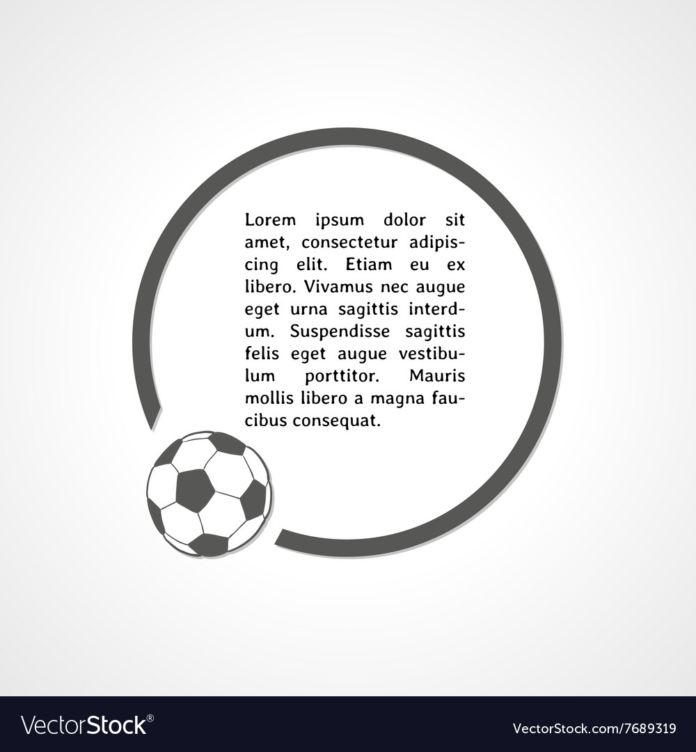 Fußball Symbol und Kreis