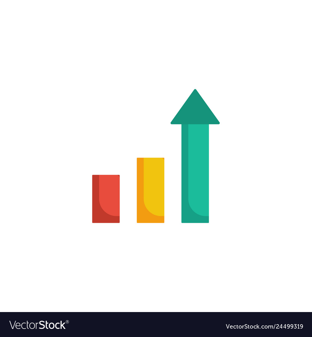 Graph growth icon