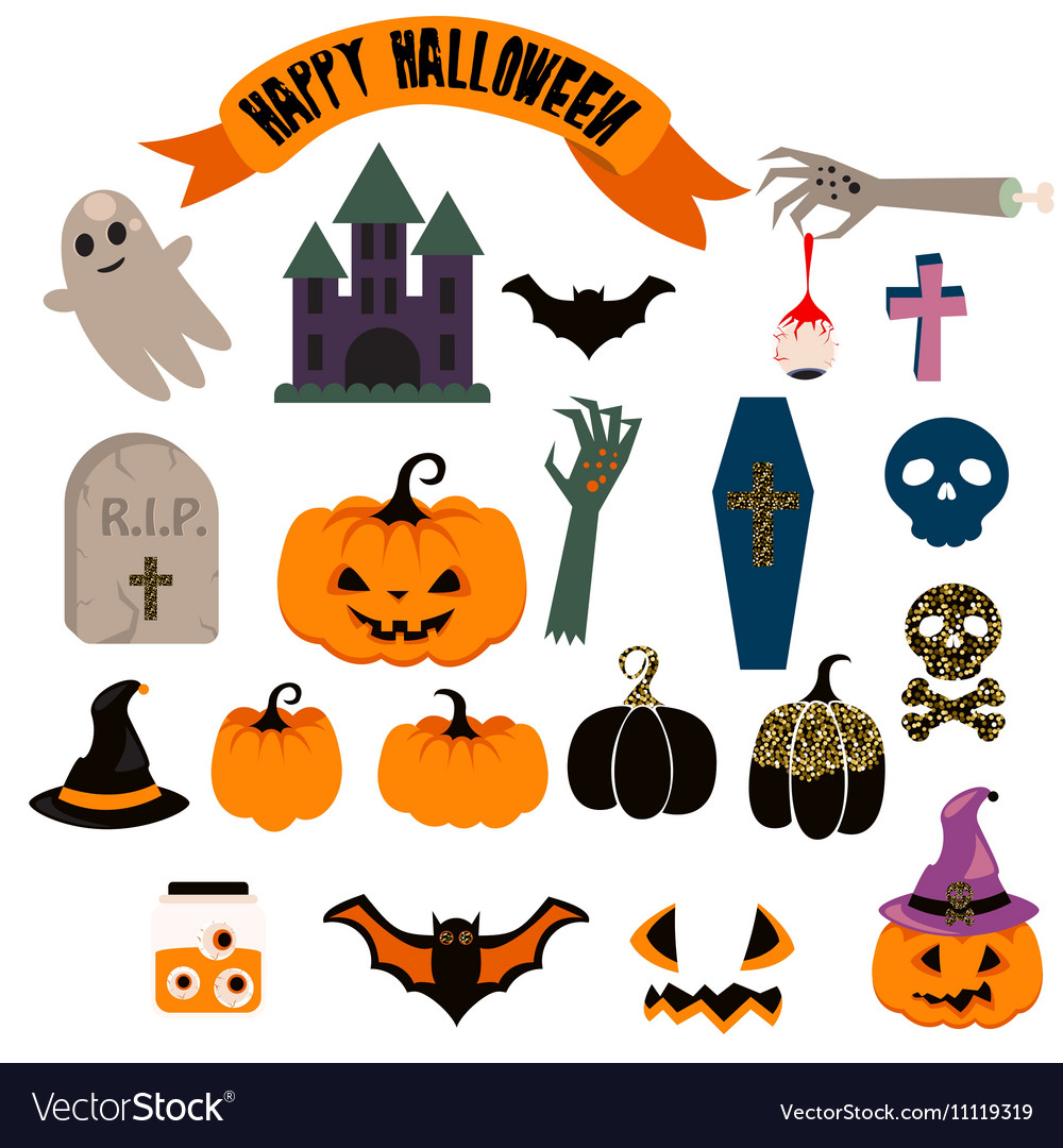 Cute Halloween clipart | Commercial use Kids Fun Halloween Clipart | cute  ghosts, pumpkins, cats, candy, bats | Cute Halloween graphics set