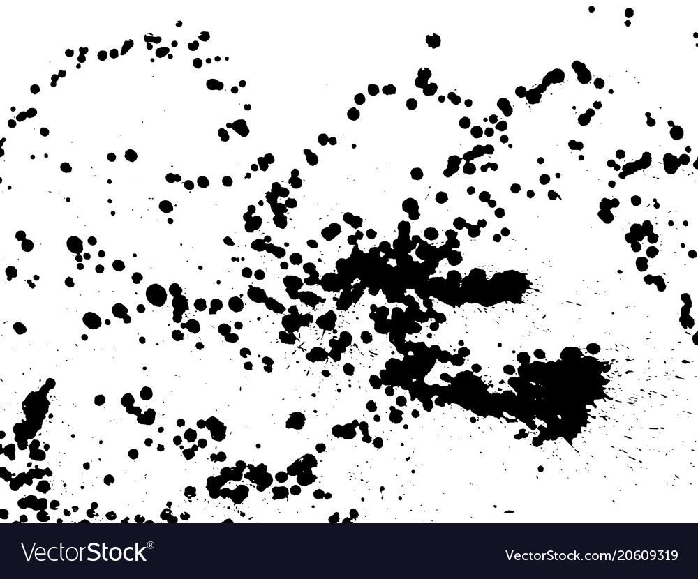 Hand-made grunge texture abstract ink drops vector image Hand-made grunge texture abstract ink drops