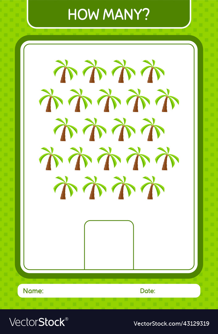 How many counting game with coconut tree