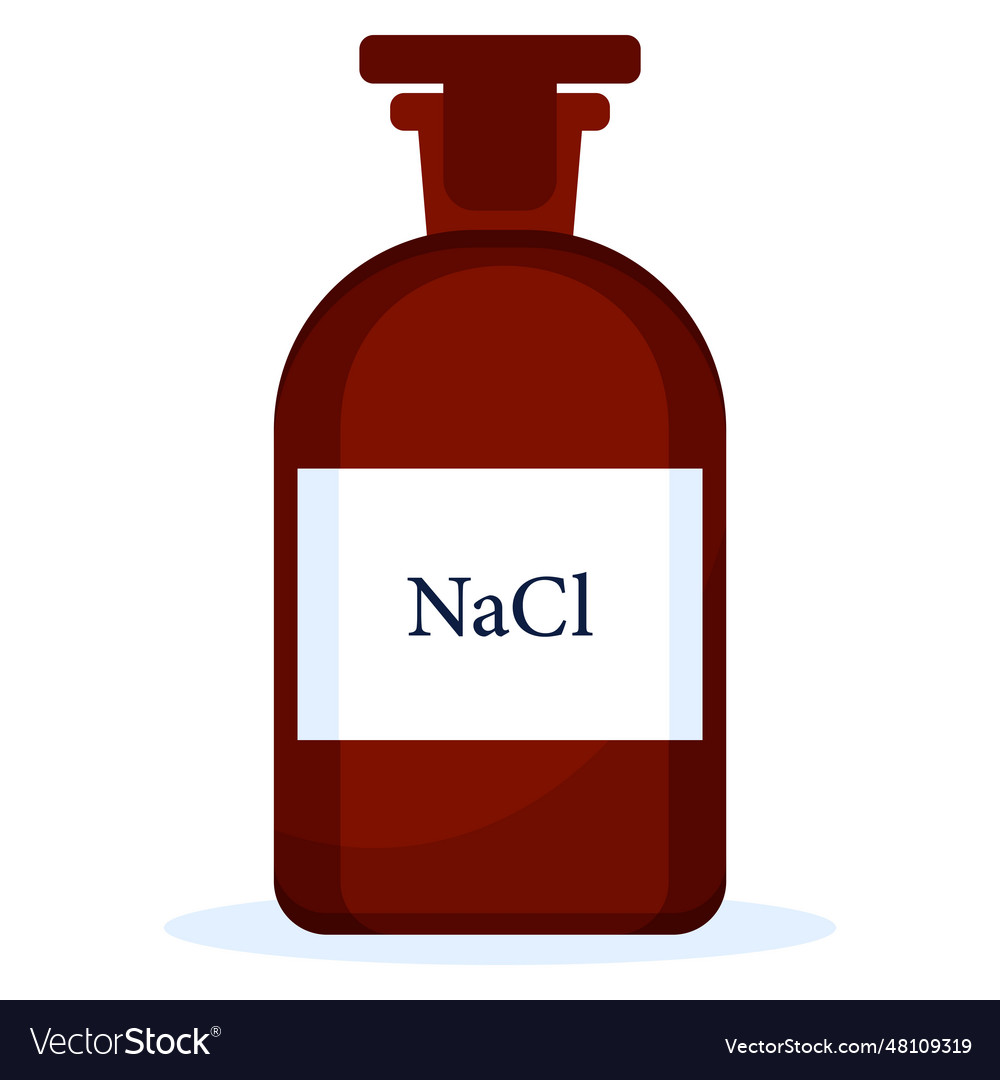 Nacl Natriumchlorid in dunkler Glasflasche