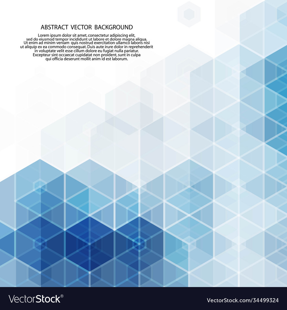 Abstract geometric background template vector image Abstract geometric background template
