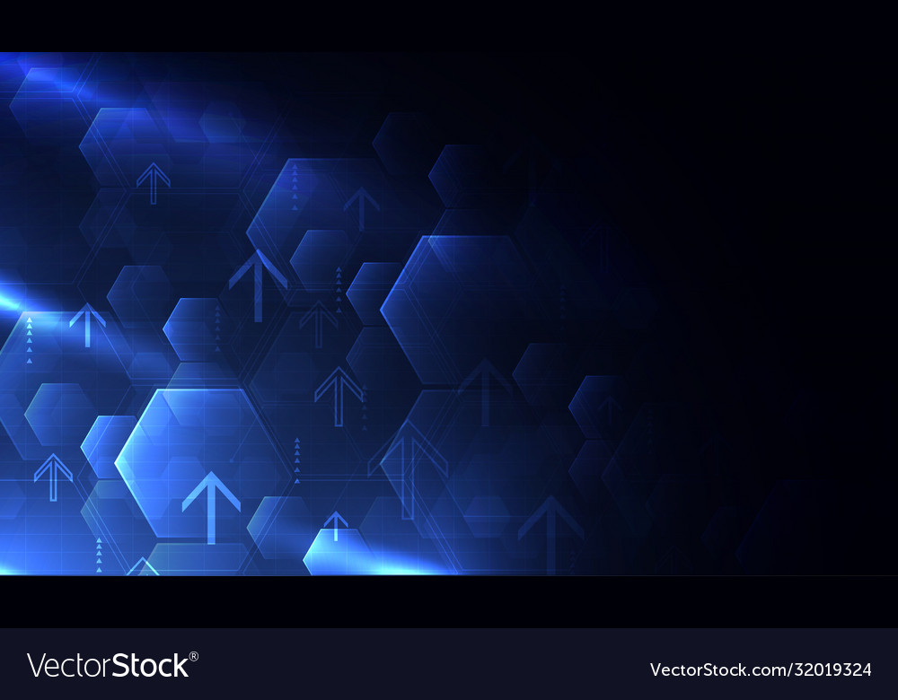 Abstract Technology Hexagon Background