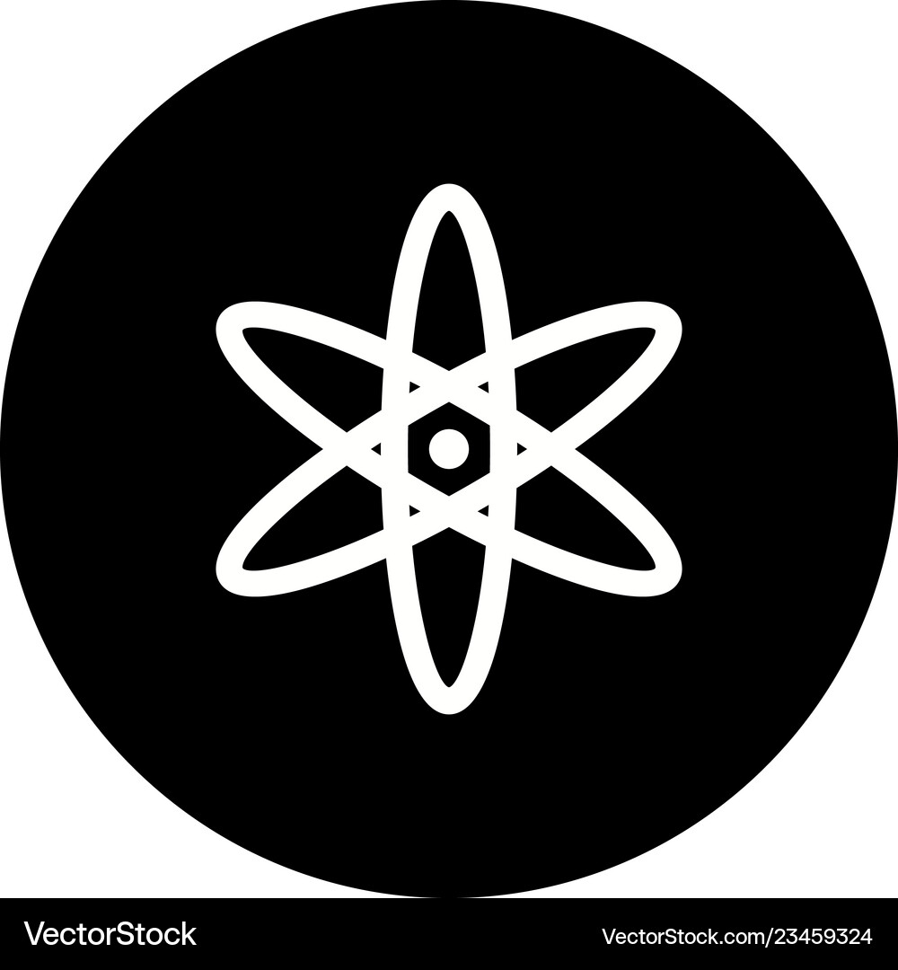 Atom icon Royalty Free Vector Image - VectorStock