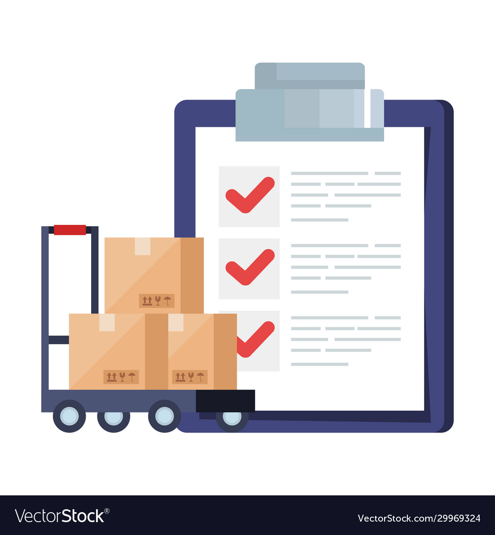 Boxes over cart and list document design