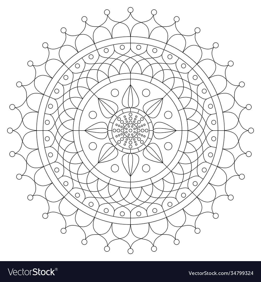 Circular pattern in form mandala Vector Image Circular pattern in form mandala
