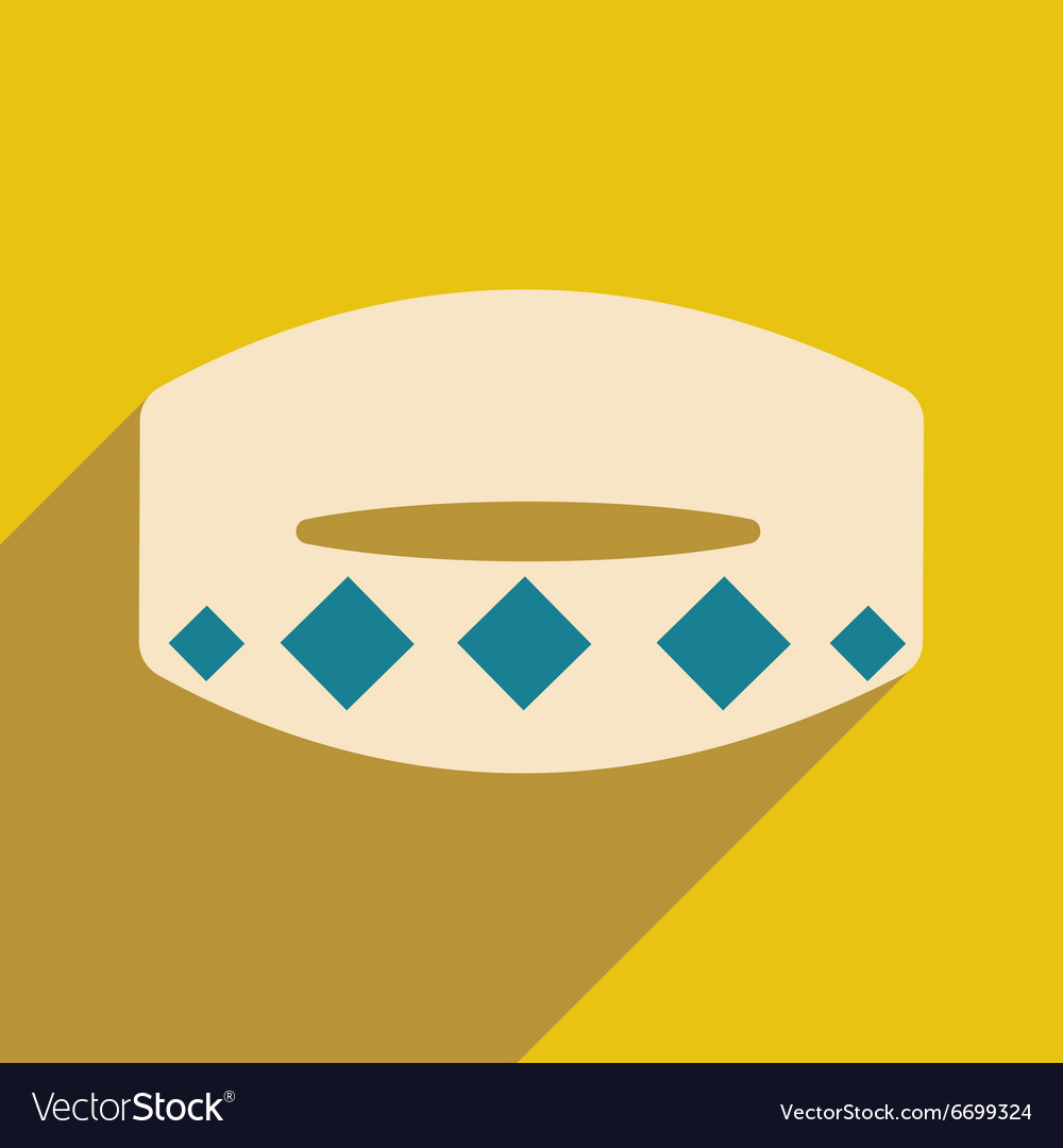 Flat with shadow icon and mobile application
