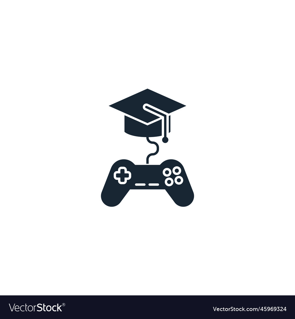 Game-based learning creative icon from e-learning