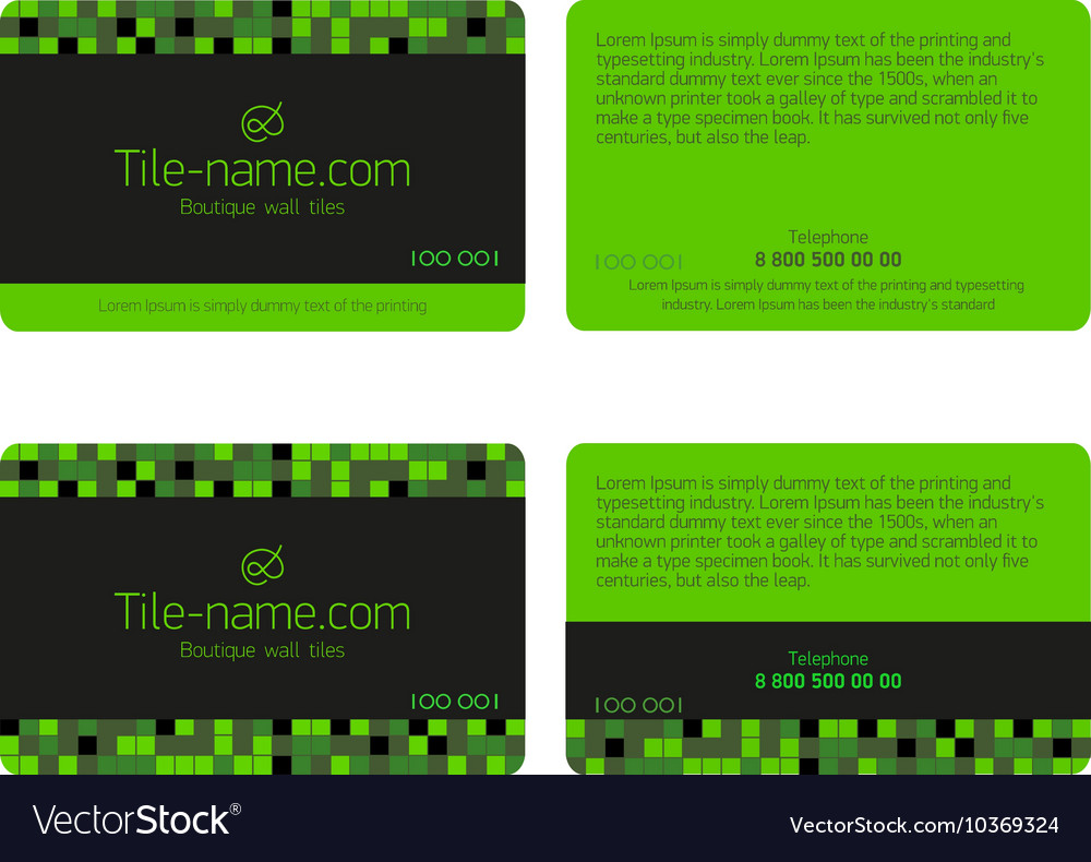 Loyalty card design template