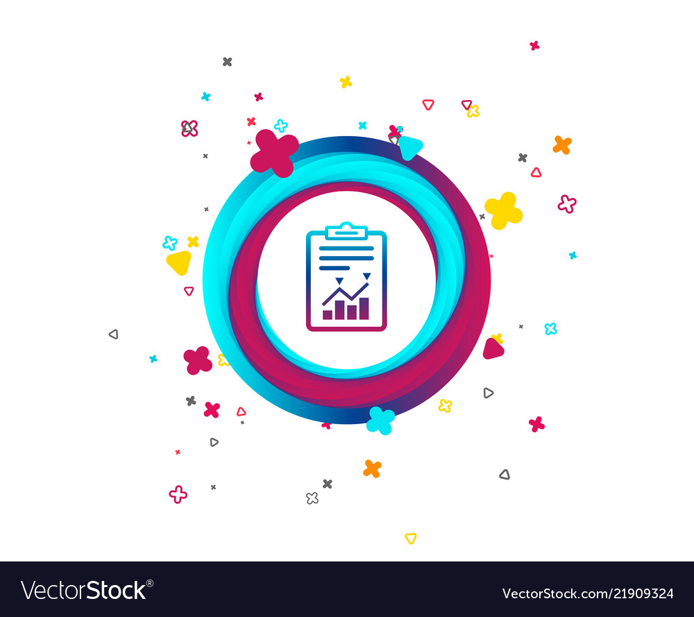 Project management icon report document symbol