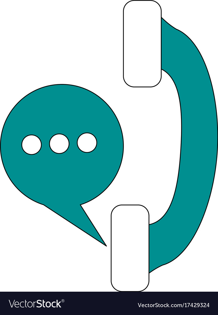 Telephone instant message conversation icon image