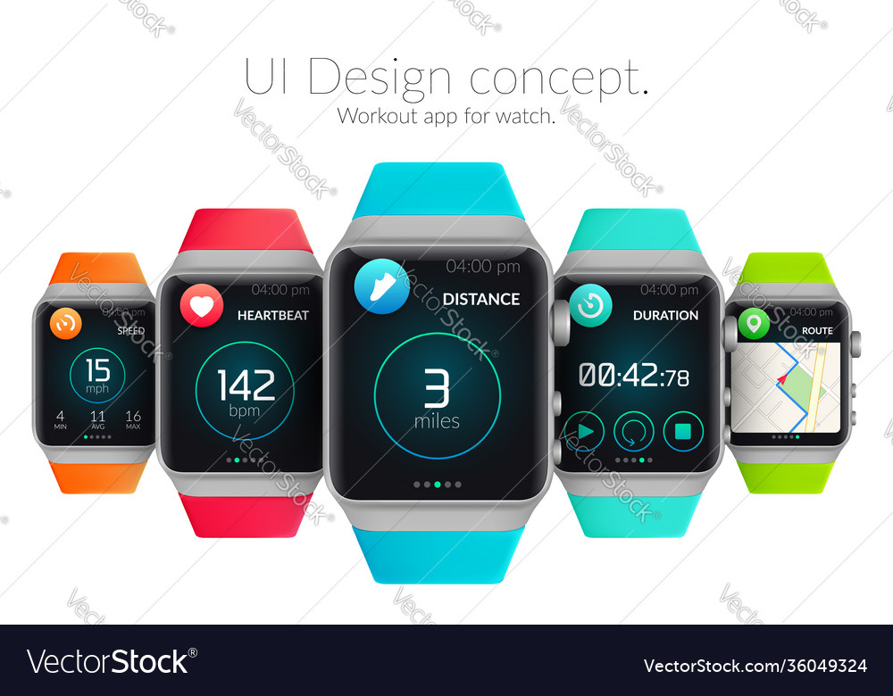 Ui design concept vector image Ui design concept