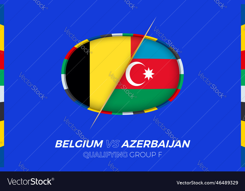 Belgien vs azerbaijan Ikone für europäischen Fußball