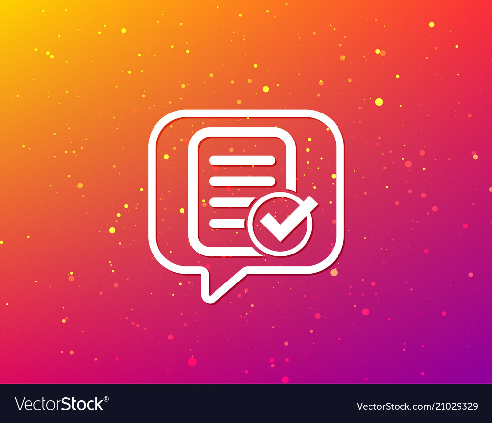 File selected icon document page with check vector image File selected icon document page with check