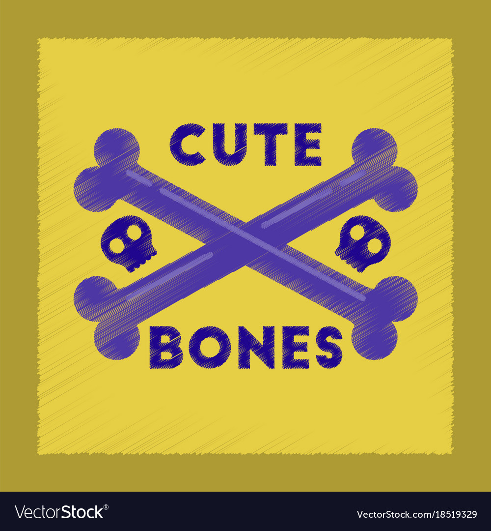 Flat shading style icon cross bones