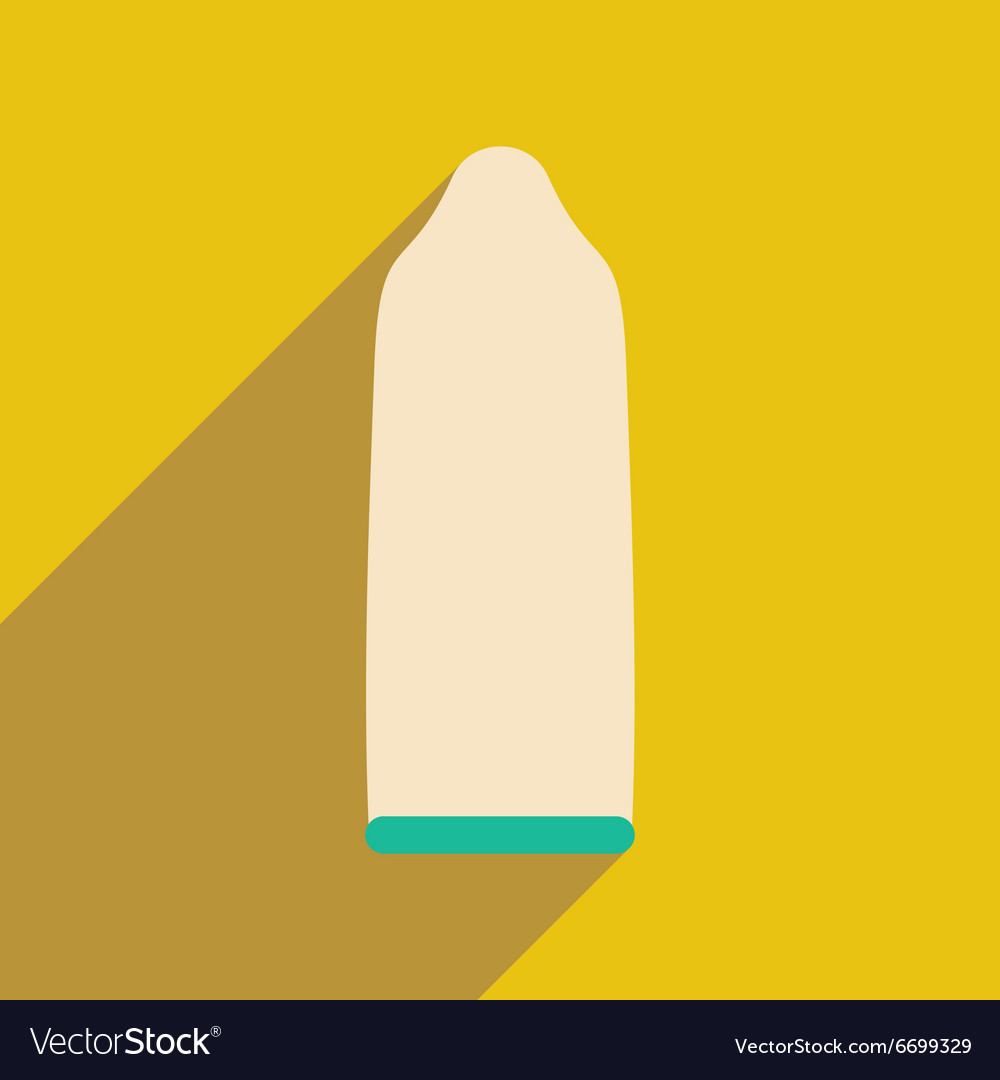 Flat with shadow icon and mobile application