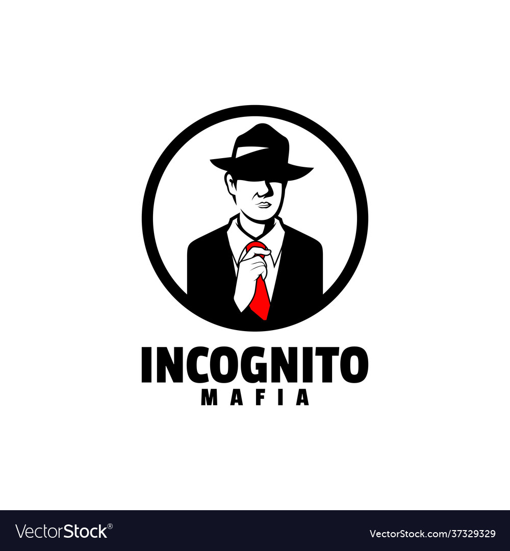 Logo incognito silhouette style
