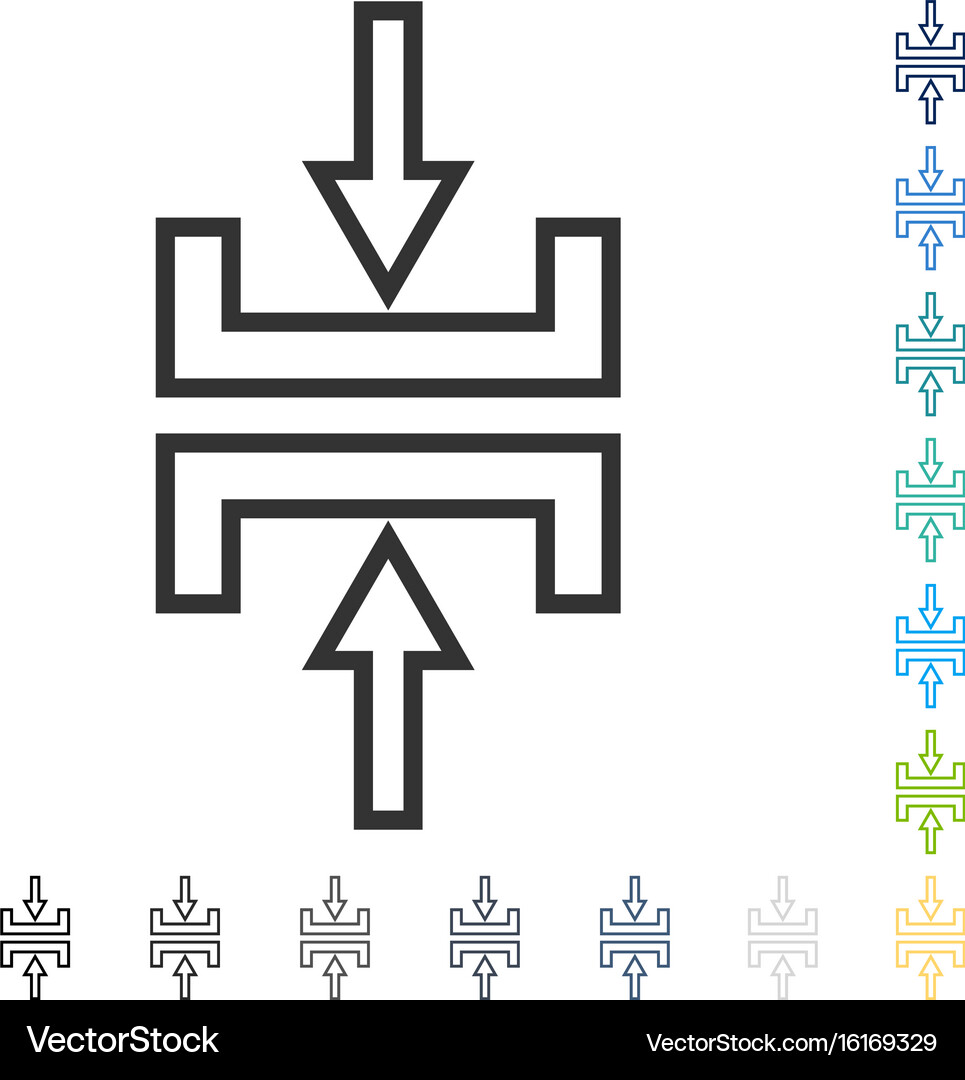 Pressure vertical icon Royalty Free Vector Image