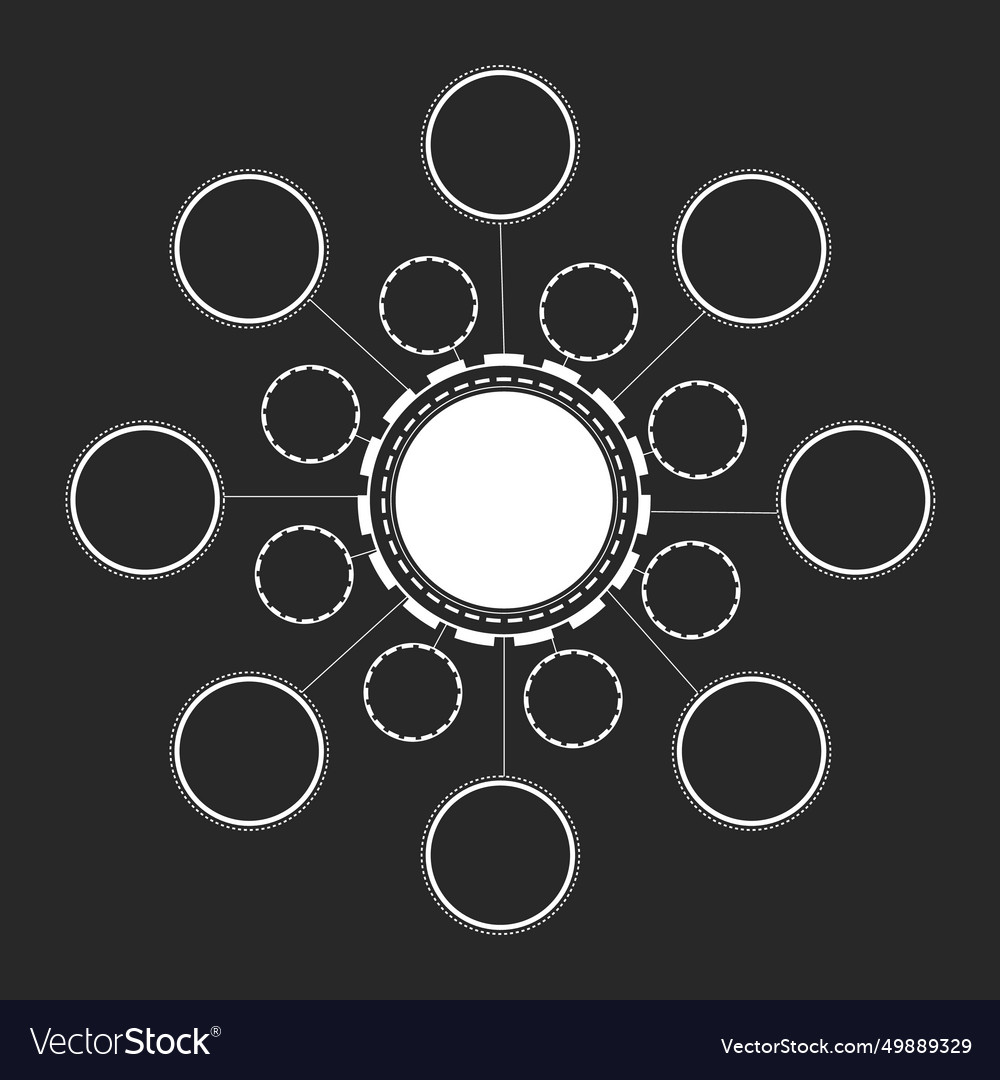 Round abstract elements for inserting different vector image Round abstract elements for inserting different