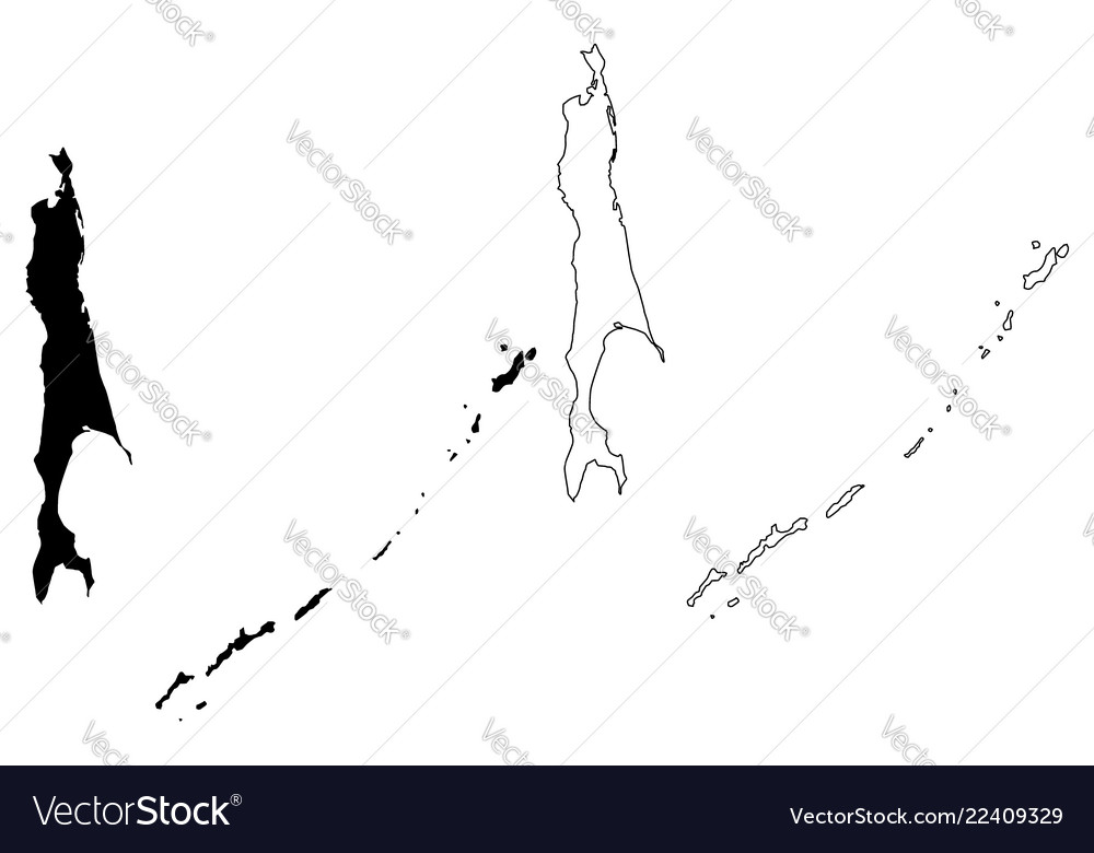 Sakhalin oblast map Royalty Free Vector Image - VectorStock