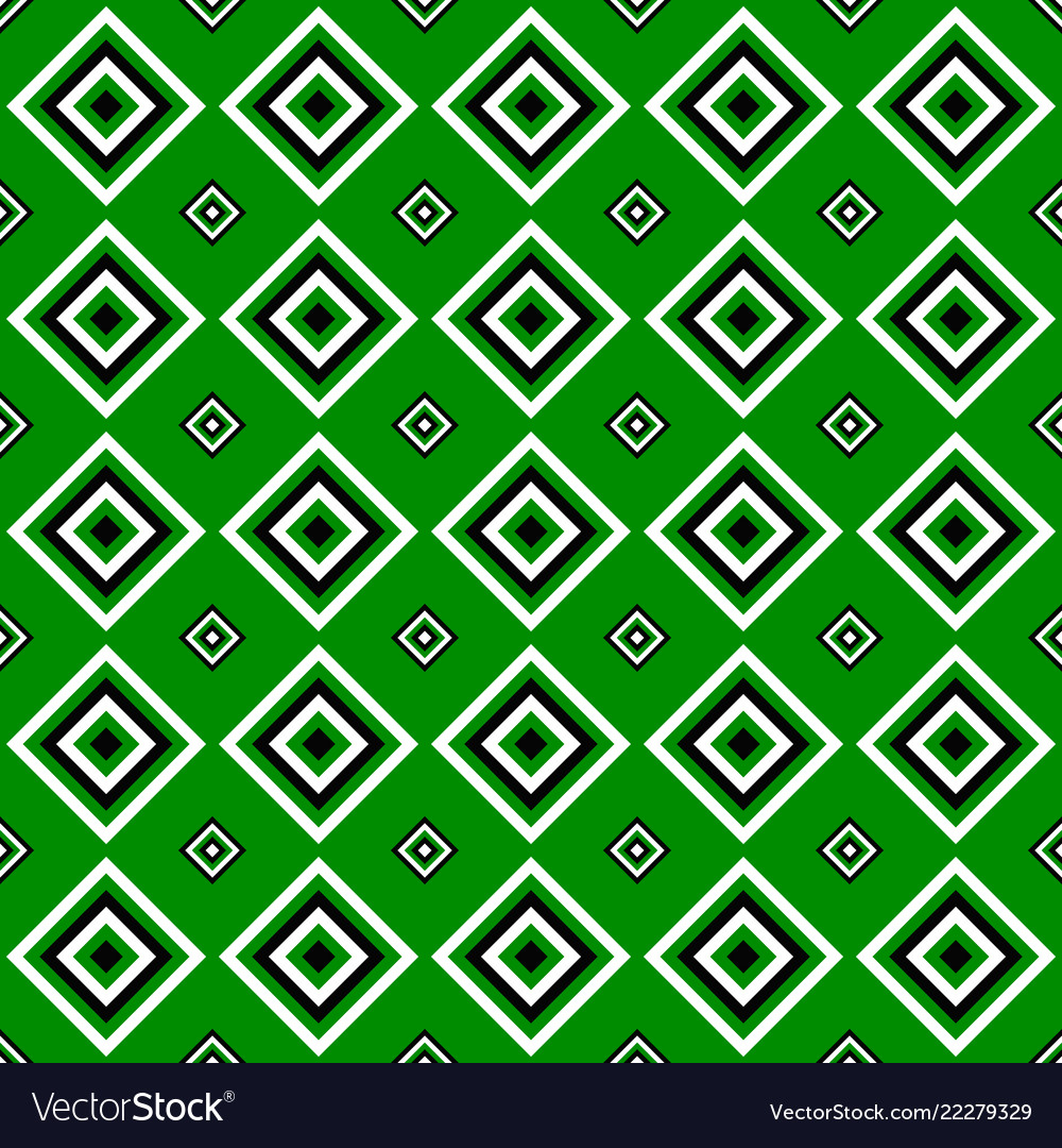 Seamless geometric square pattern design vector image Seamless geometric square pattern design
