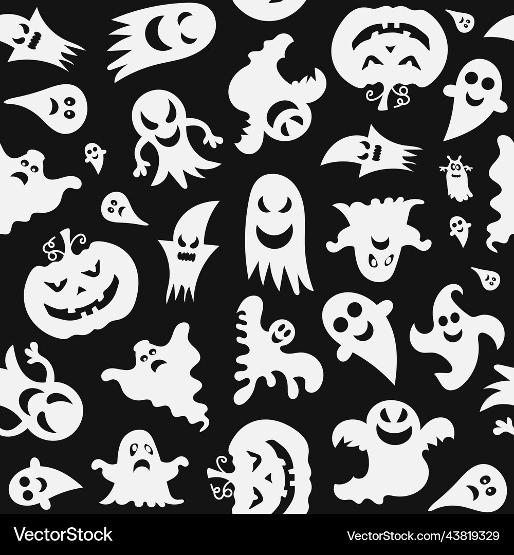Seamless pattern for halloween design Royalty Free Vector