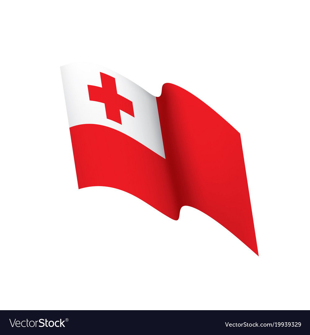 tonga flag royalty free vector image vectorstock