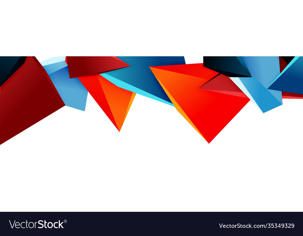 Triangle mosaic abstract background 3d triangular Vector Image Triangle mosaic abstract background 3d triangular