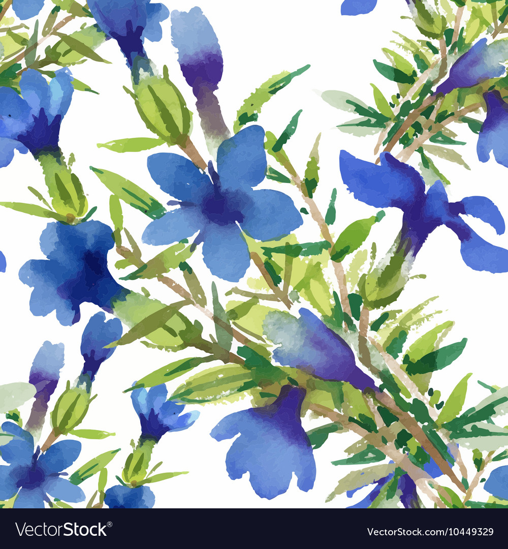 Watercolor Floral Summer Garden