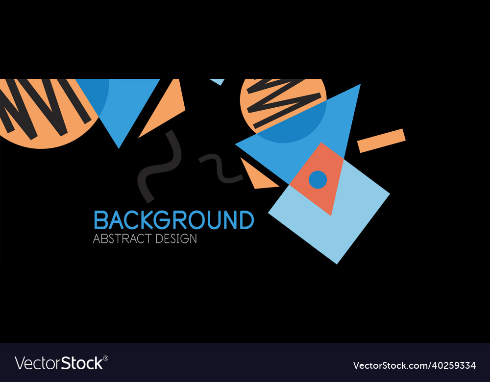 Abstract background blocks lines triangles vector image Abstract background blocks lines triangles