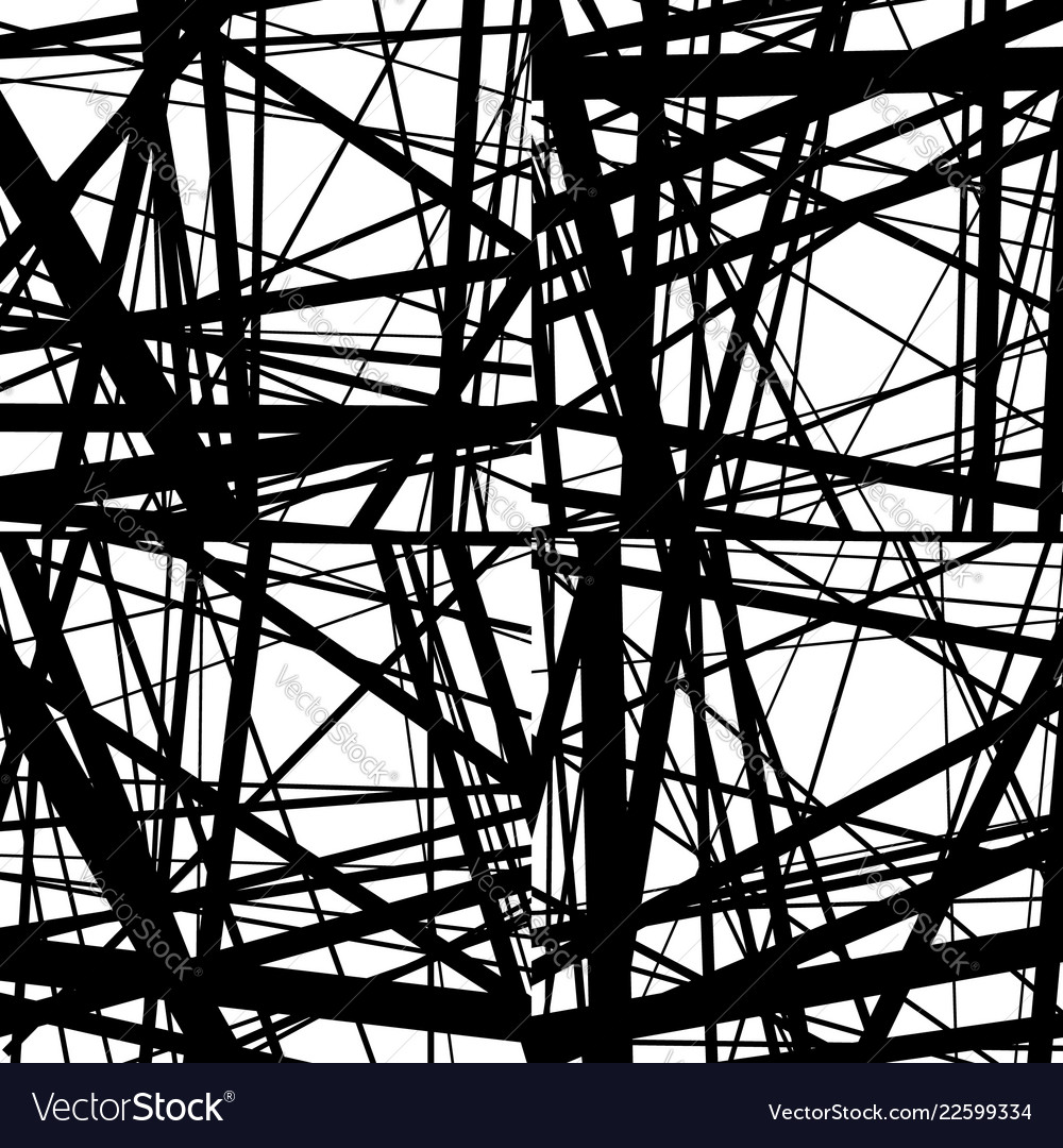 Abstract irregular straight lines pattern set