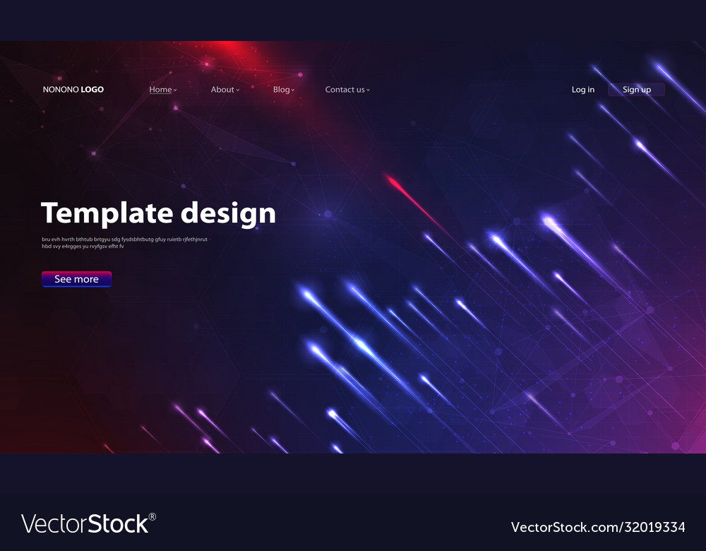 Abstract technology data visualization background vector image Abstract technology data visualization background