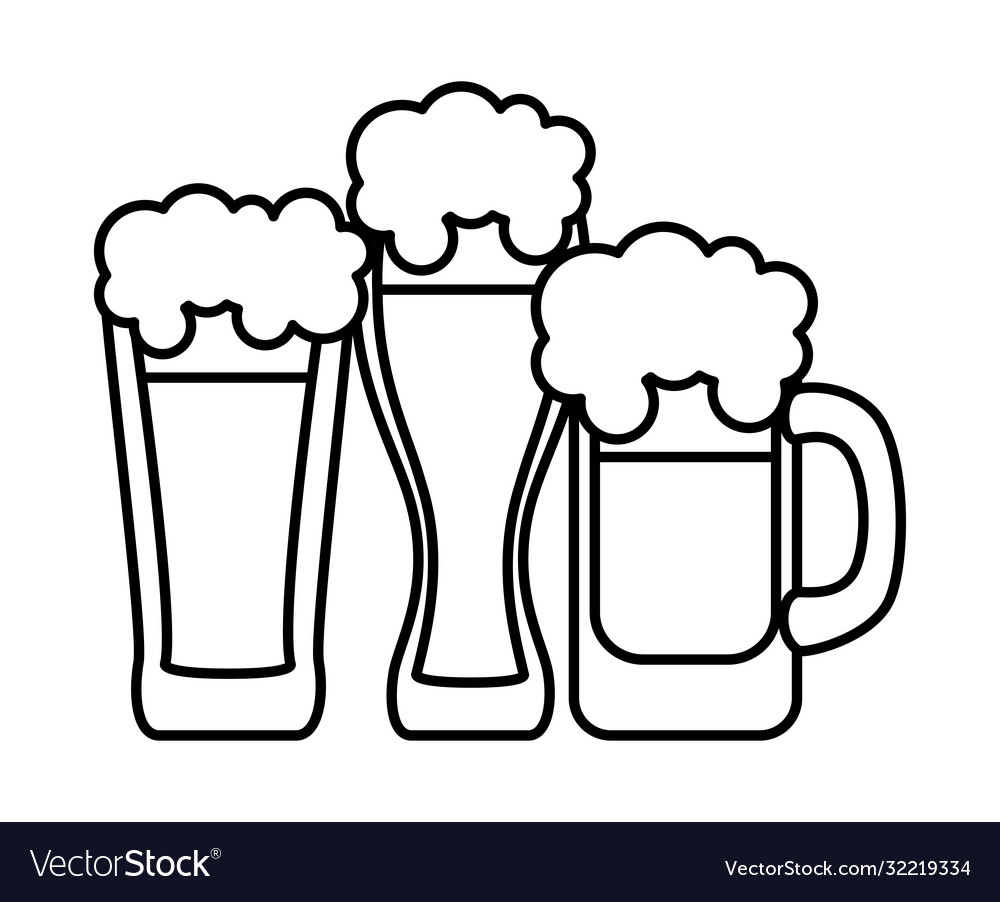 Beer glasses icon design