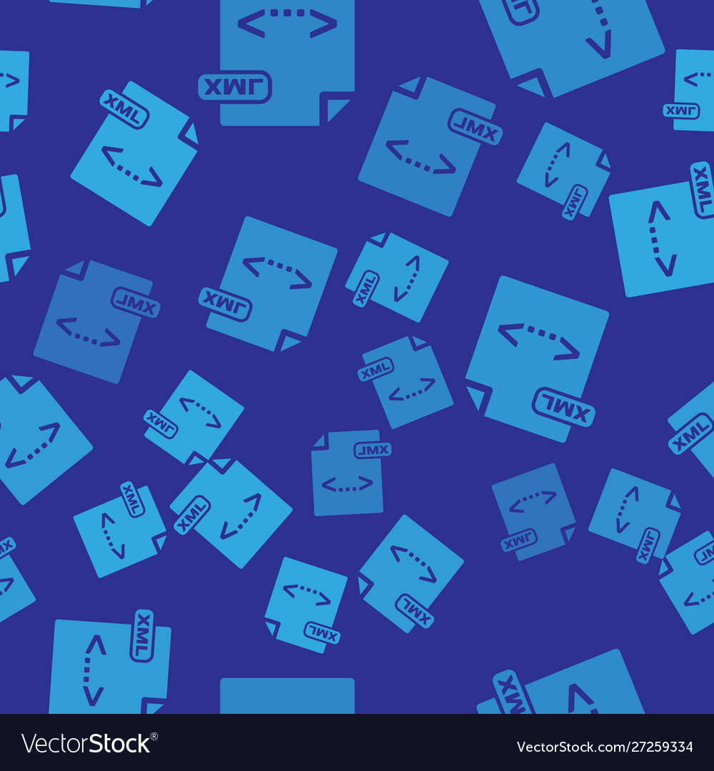 Blue xml file document download button icon vector image Blue xml file document download button icon