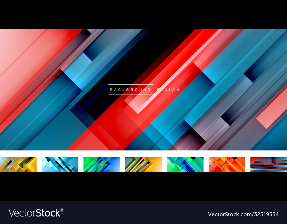 Dynamic lines on fluid color gradient collection