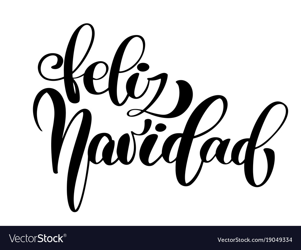 Feliz navidad lettering christmas and new year