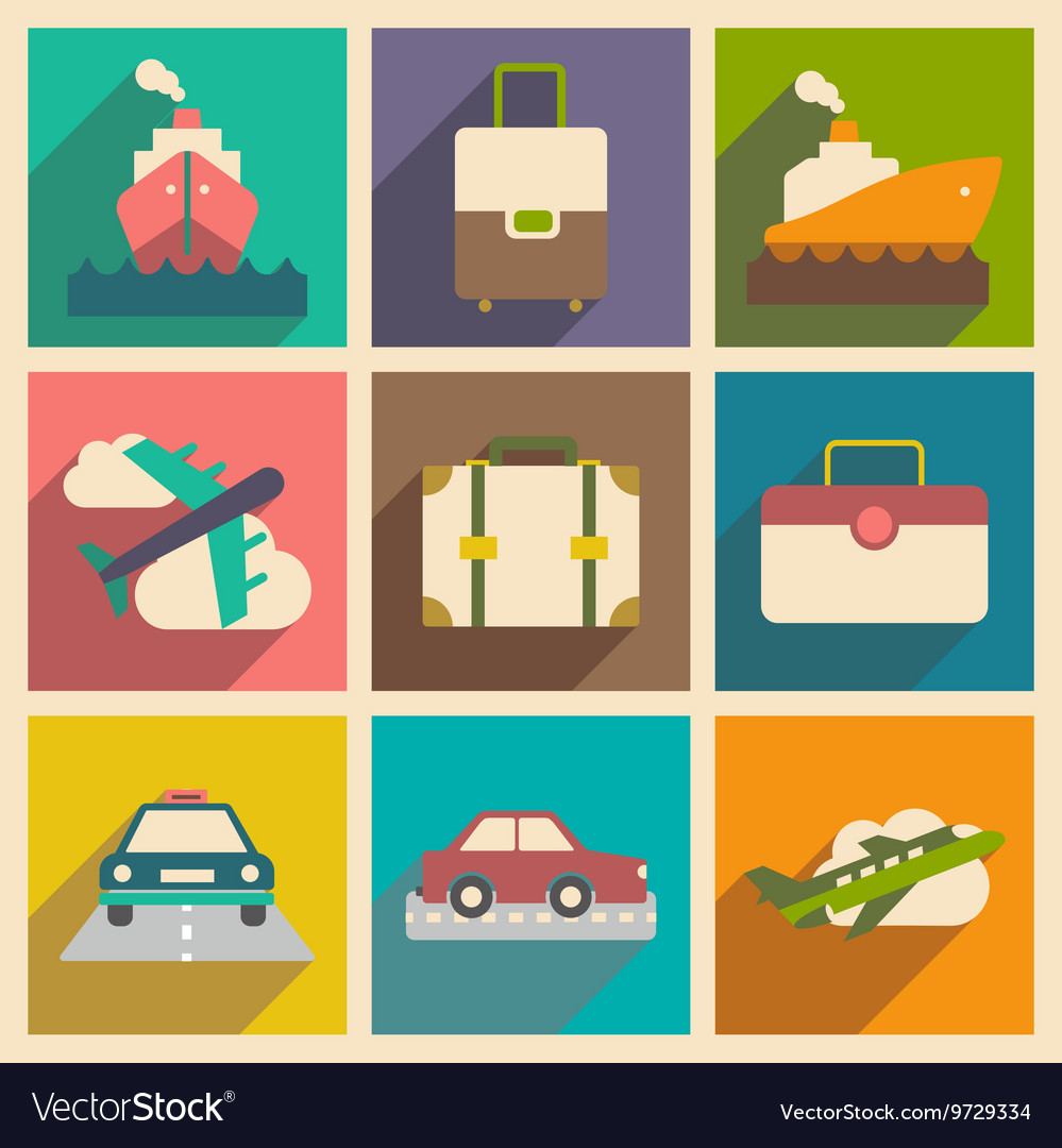 Flat with shadow concept and mobile application