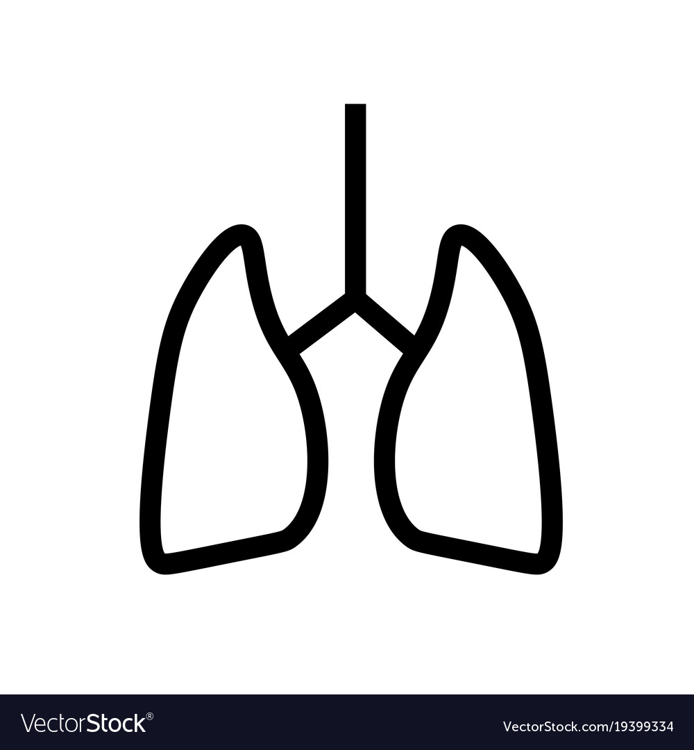 Lungs icon Royalty Free Vector Image - VectorStock