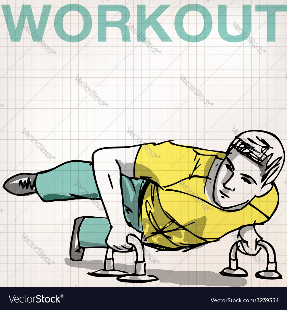 Man Performing Push-Ups
