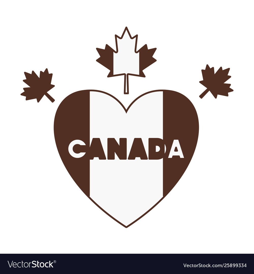 Maple Blatt Herz und Canada Design