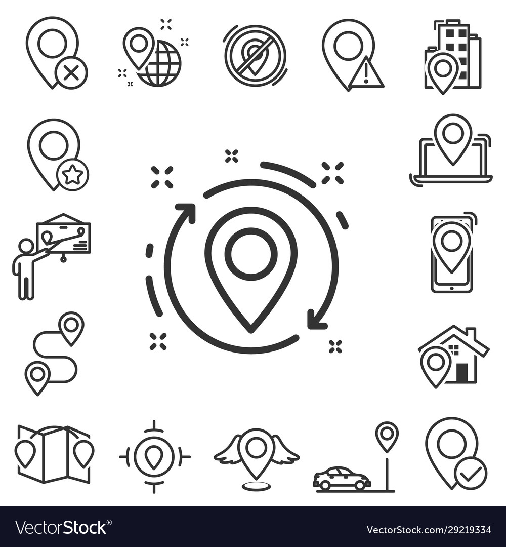 Navigation icons set