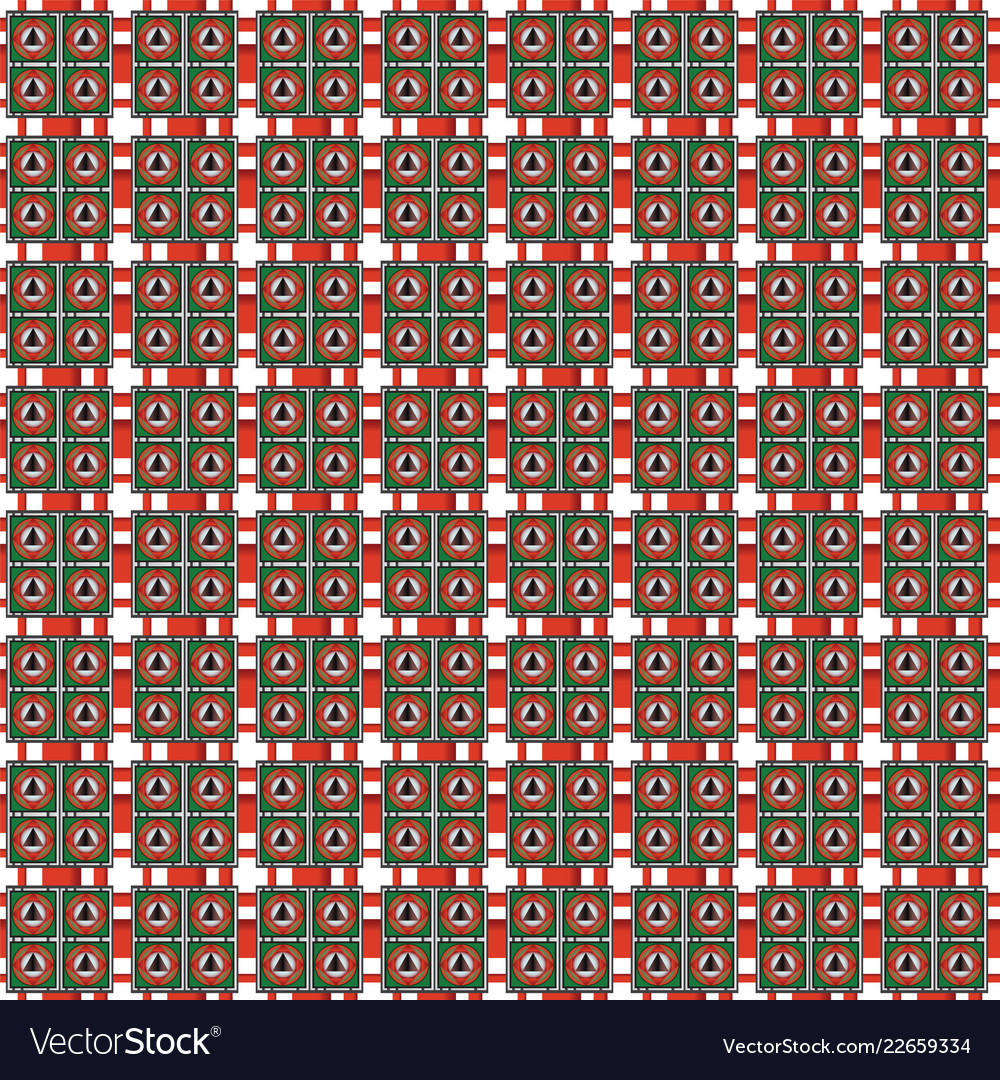 Seamless pattern with simple geometrical form Vector Image Seamless pattern with simple geometrical form