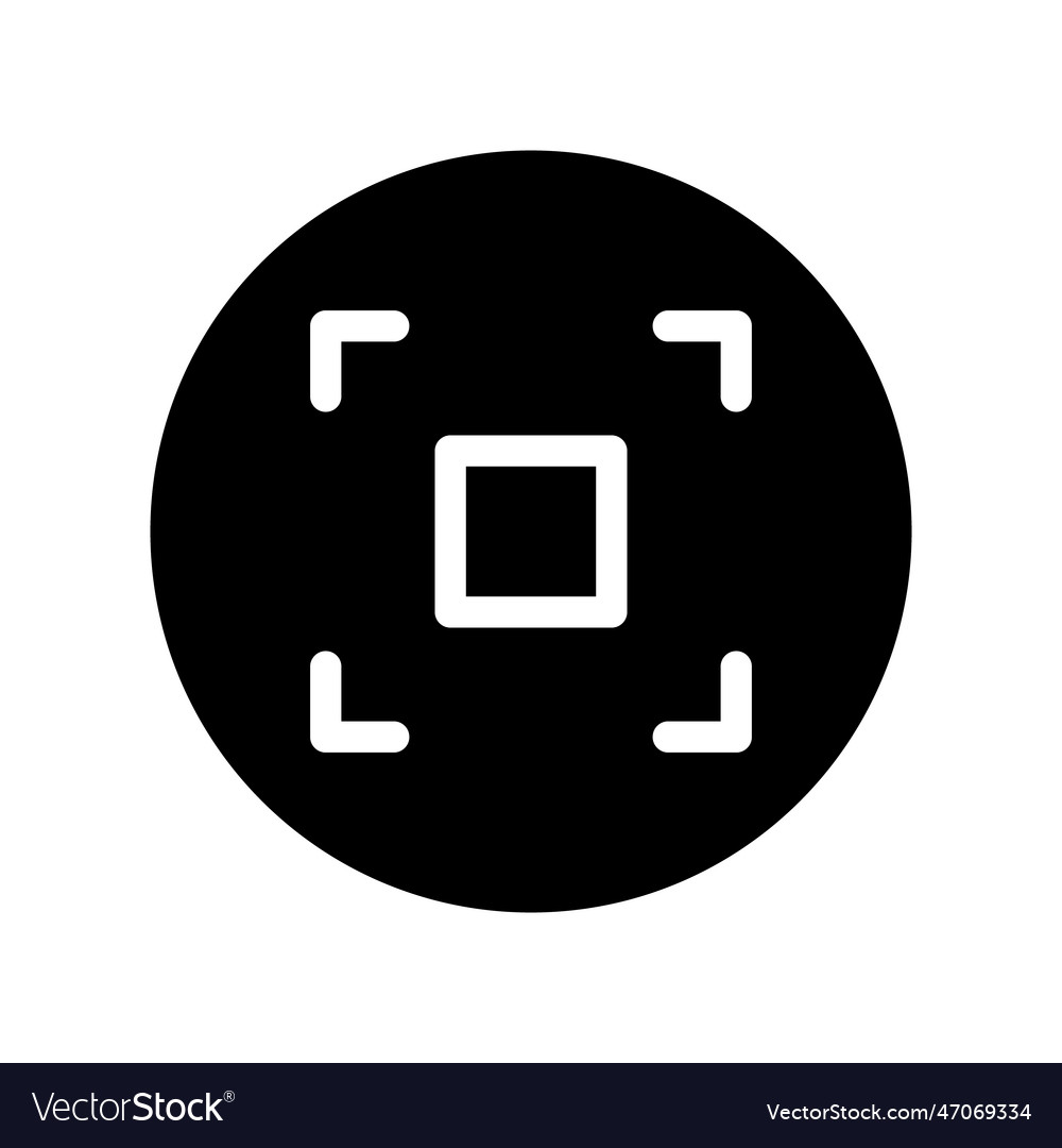 Einfaches rundes Qr-Code-Scan-Symbol vector image Einfaches rundes Qr-Code-Scan-Symbol