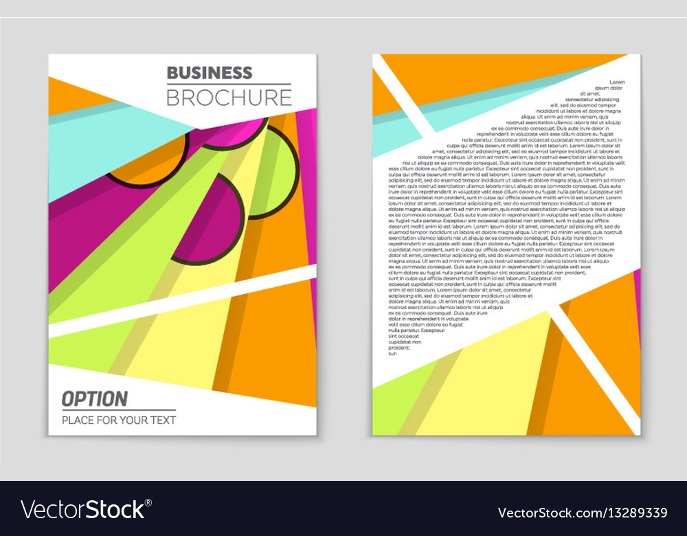 Abstract layout background set for art