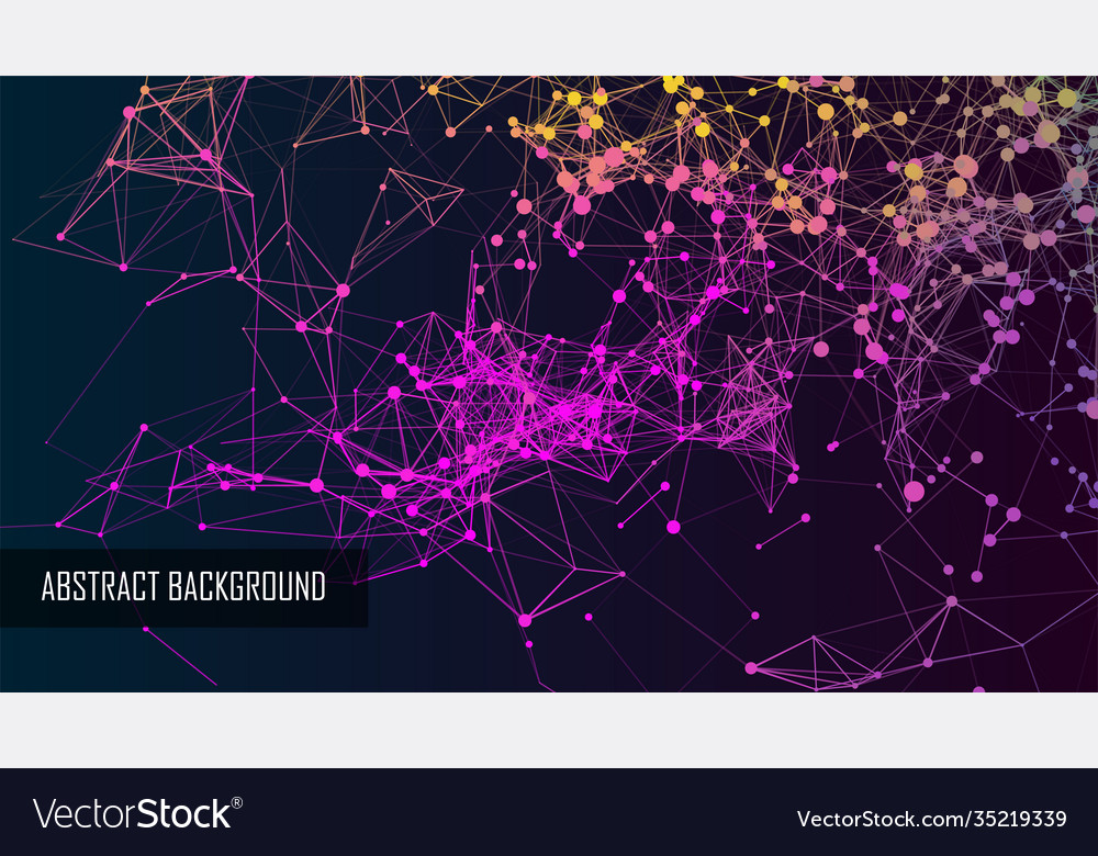 Abstract technology background lines and dots vector image Abstract technology background lines and dots