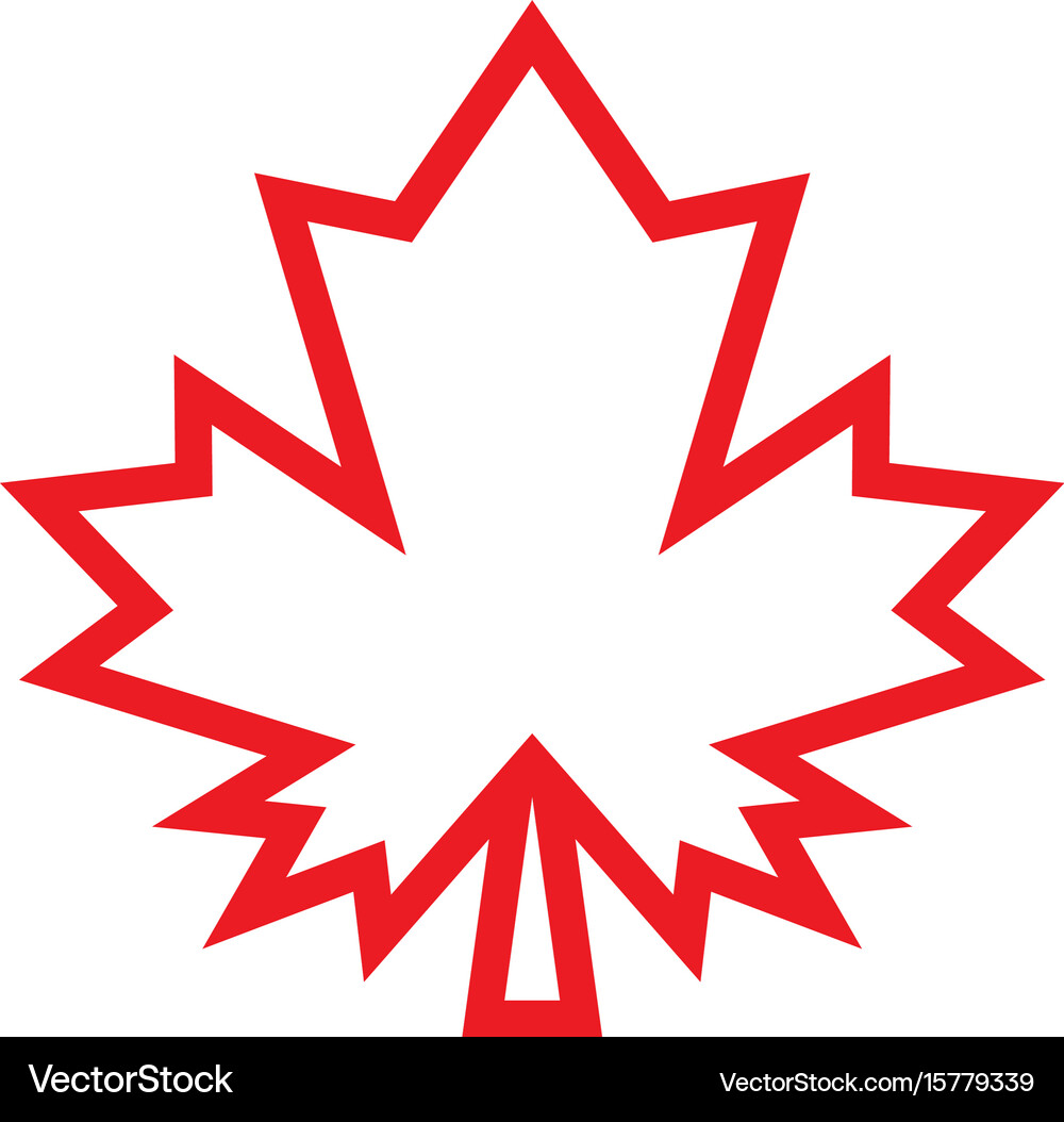 Autumn maple leaf logo Royalty Free Vector Image