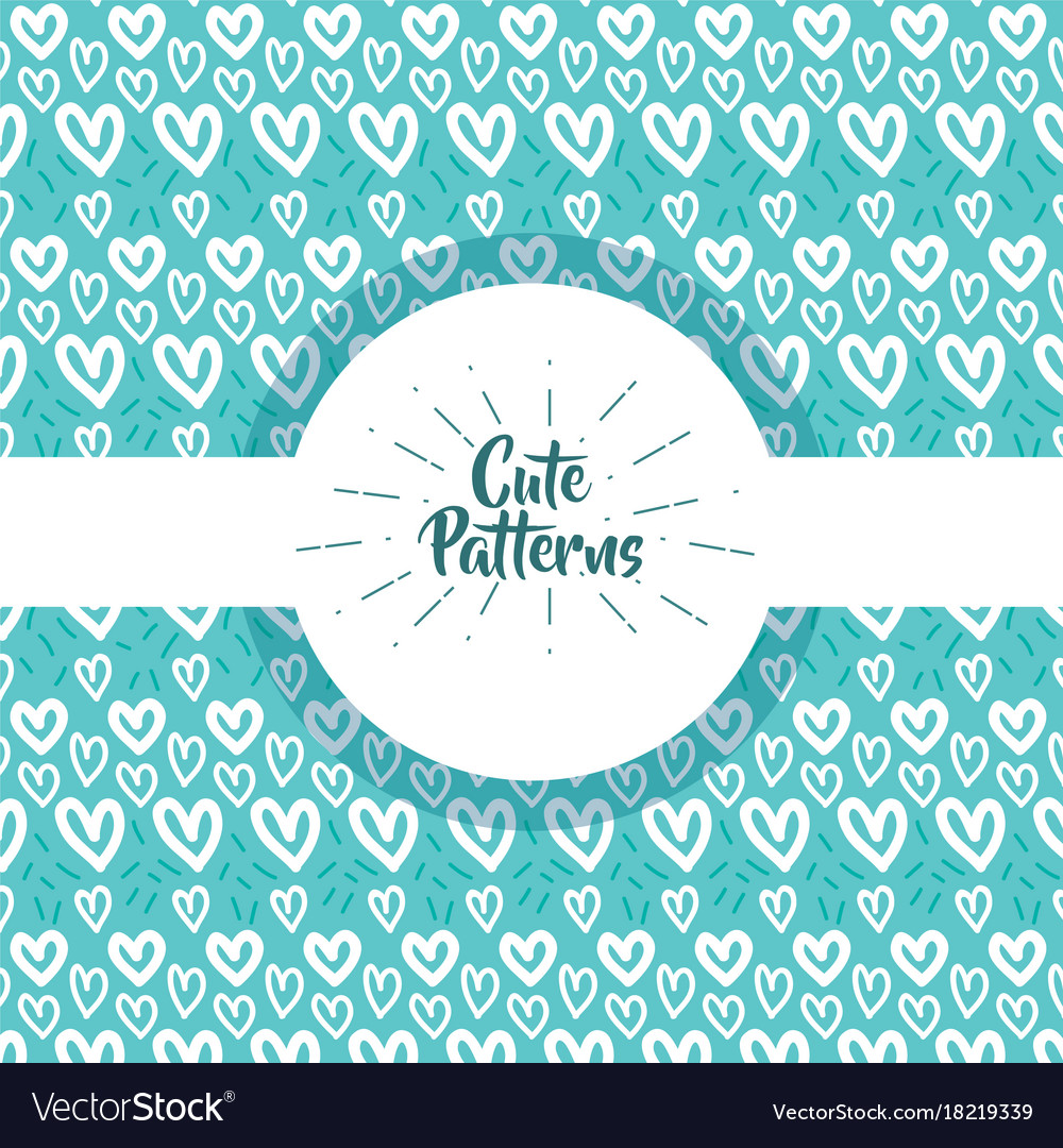 Cute pattern abstract geometric background design